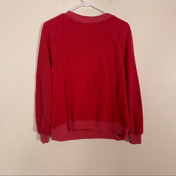 Wildfox Red Sorry For What I Said When It Was Monday Crewneck Sweatshirt - Picture 2 of 7